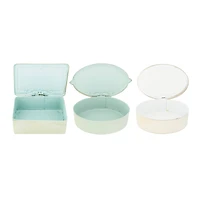 Hello Honey® Bird Images Metal Boxes with Attached Lid Set, 3ct.