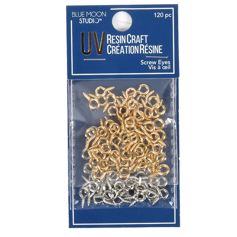 Blue Moon Studio™ UV Resin Craft Screw Eyes