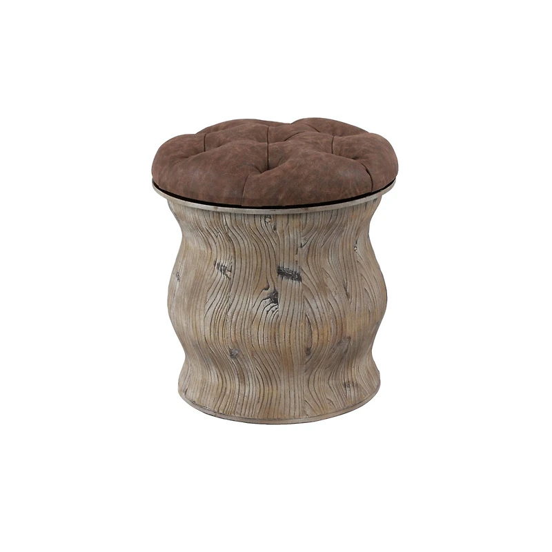 18" Chinese Fir Rustic Stool