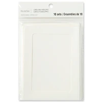 12 Packs: 10 ct. (120 total) 5" x 7" Ivory Frame Cards & Envelopes by Recollections™
