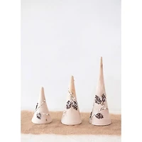 Hello Honey® Hand-Painted Eucalyptus Wood Tree with Pinecone