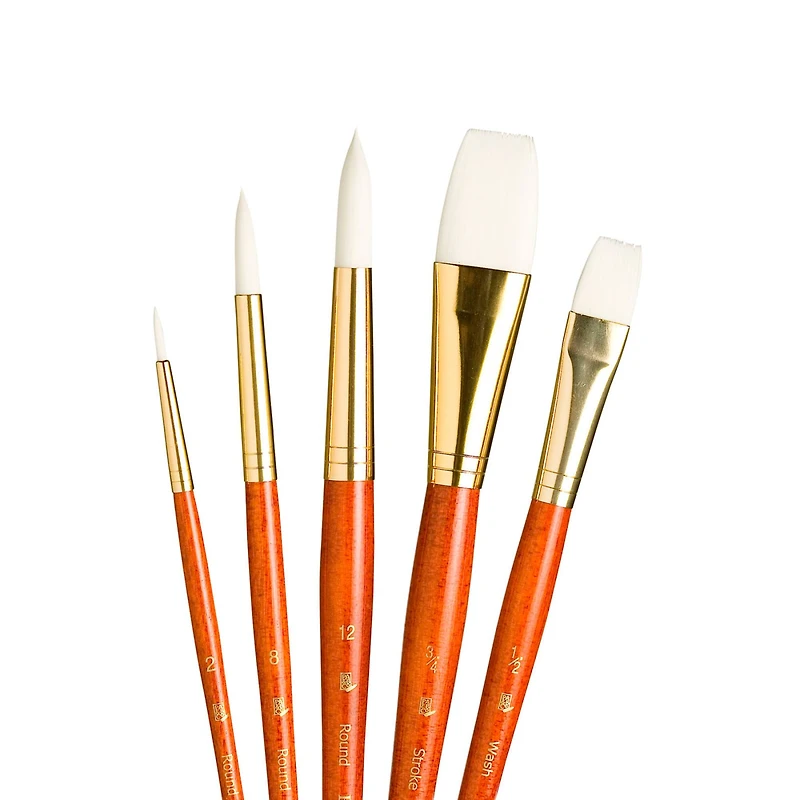 Princeton™ RealValue™ White Taklon Brush Set