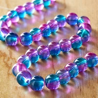 12 Pack: Green, Pink & Blue Glass Round Beads, 8mm by Bead Landing™