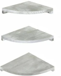 Olive Green Floating Corner Wall Shelf Set