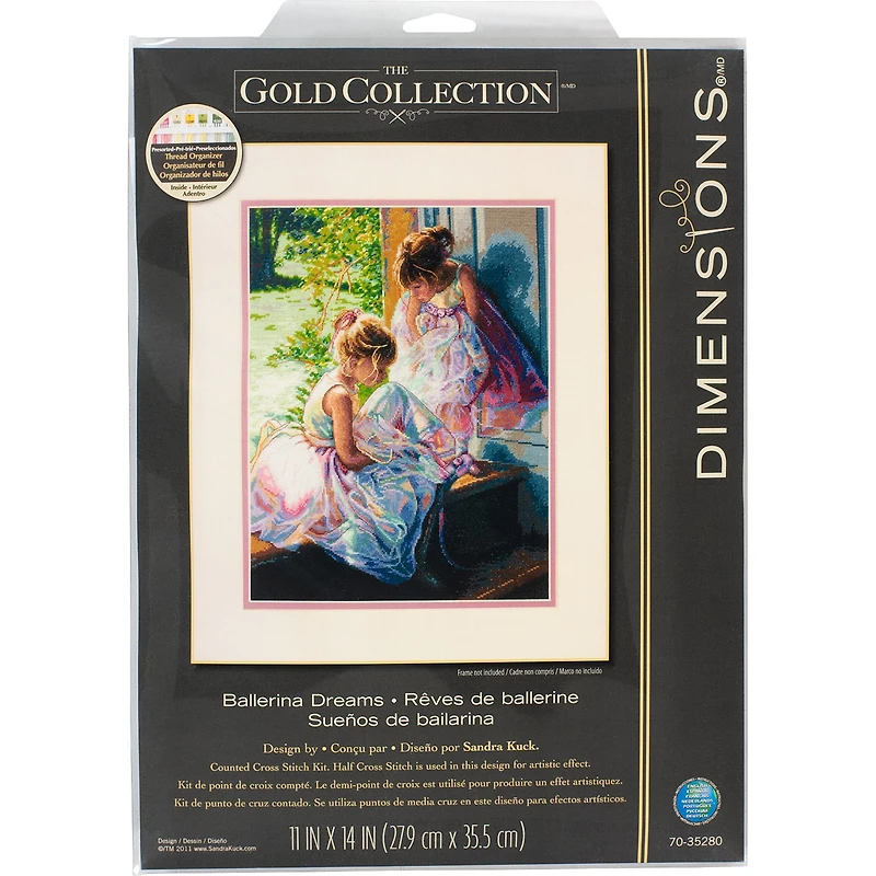 Dimensions® Gold Collection® Ballerina Dreams Counted Cross Stitch Kit