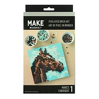 10" x 10" Horse Pixelated Brick Art Kit by Make Market®