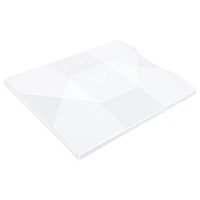 JAM Paper 7" x 9.25" Clear Frost Tuck Flap Closure Plastic Envelope
