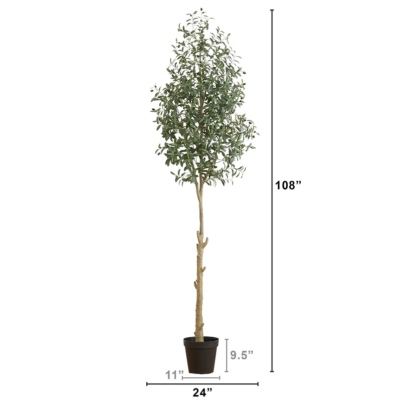 9ft. Potted Artificial Olive Tree