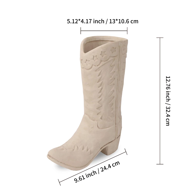12.5" Western Boot Ceramic Vase by Ashland®
