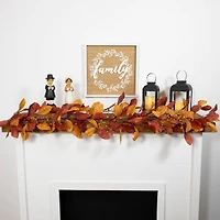 5ft. Berries with Orange & Red Leaves Artificial Fall Harvest Garland
