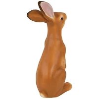 19" Standing Curious Bunny Outdoor Garden Statue