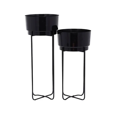 CosmoLiving by Cosmopolitan Contemporary Planter Stand Set