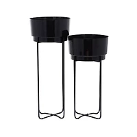 CosmoLiving by Cosmopolitan Contemporary Planter Stand Set