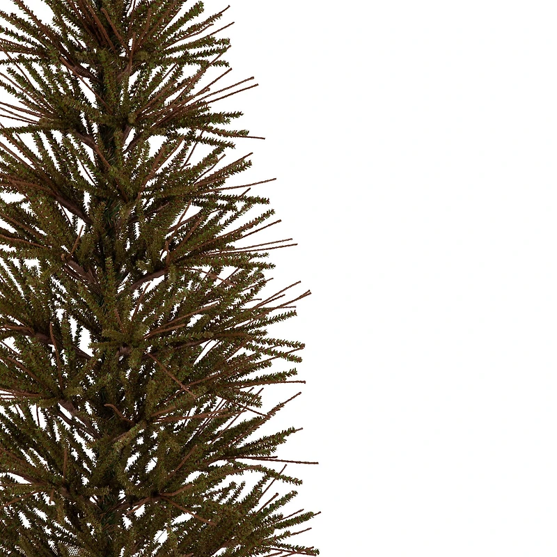4ft. Unlit Medium Warsaw Twig Artificial Christmas Tree in Burlap Base