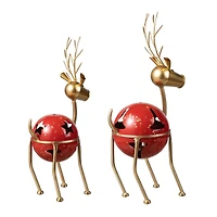 Glitzhome® Christmas Reindeer Bell Set