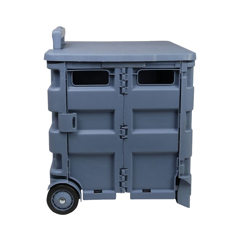 Everything Mary Blue Plastic Collapsible Cart Organizer