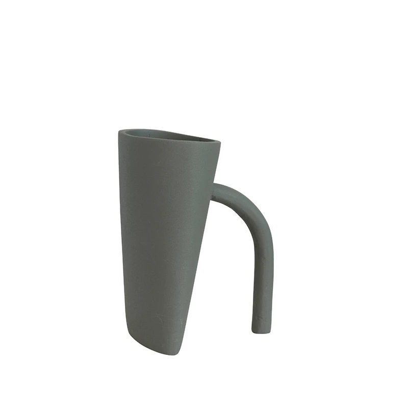 Hello Honey® Bloomingville 8.5" Gray Modern Textured Metal Vase