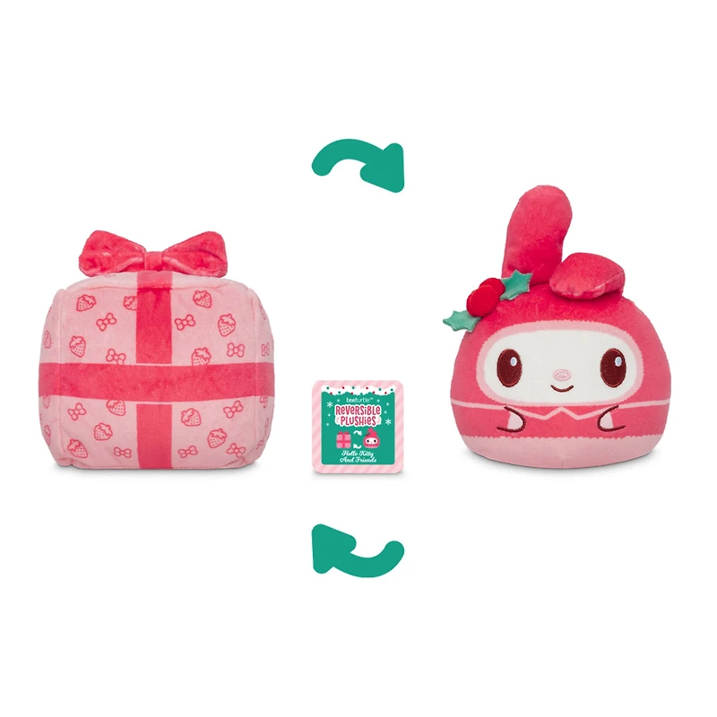 4" My Melody Present & Hat Holiday Reversible Plushie