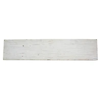 Large Whitewashed Wood Floating Wall Shelf