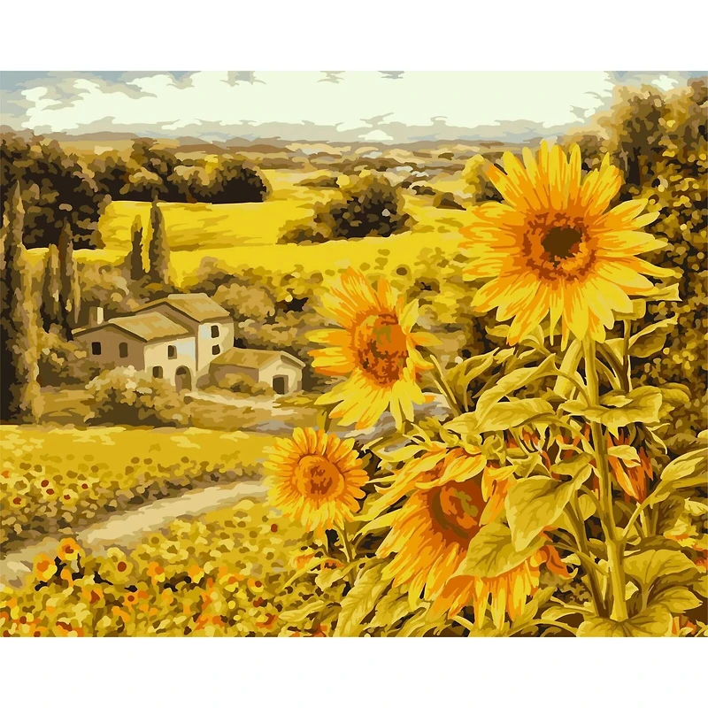 Crafting Spark Sunny Fields Painting by Numbers Kit