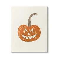 Stupell Industries Happy Jack-o-Lantern Smile Canvas Wall Art