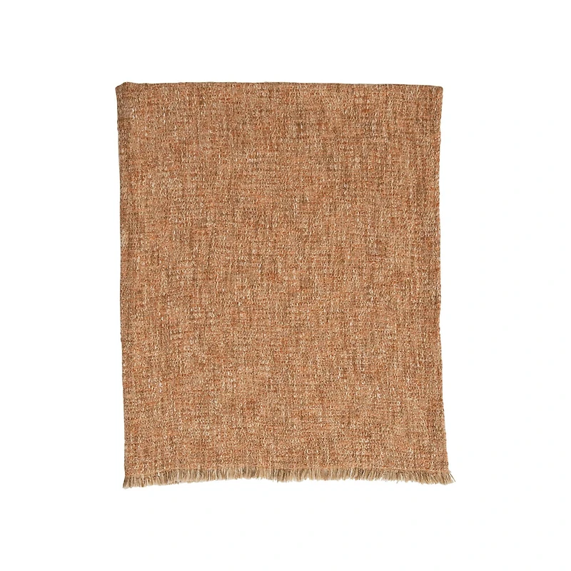 Hello Honey® Tan Mélange Bouclé Throw with Fringe