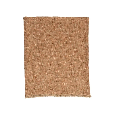 Hello Honey® Tan Mélange Bouclé Throw with Fringe