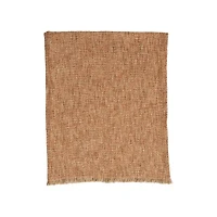 Hello Honey® Tan Mélange Bouclé Throw with Fringe