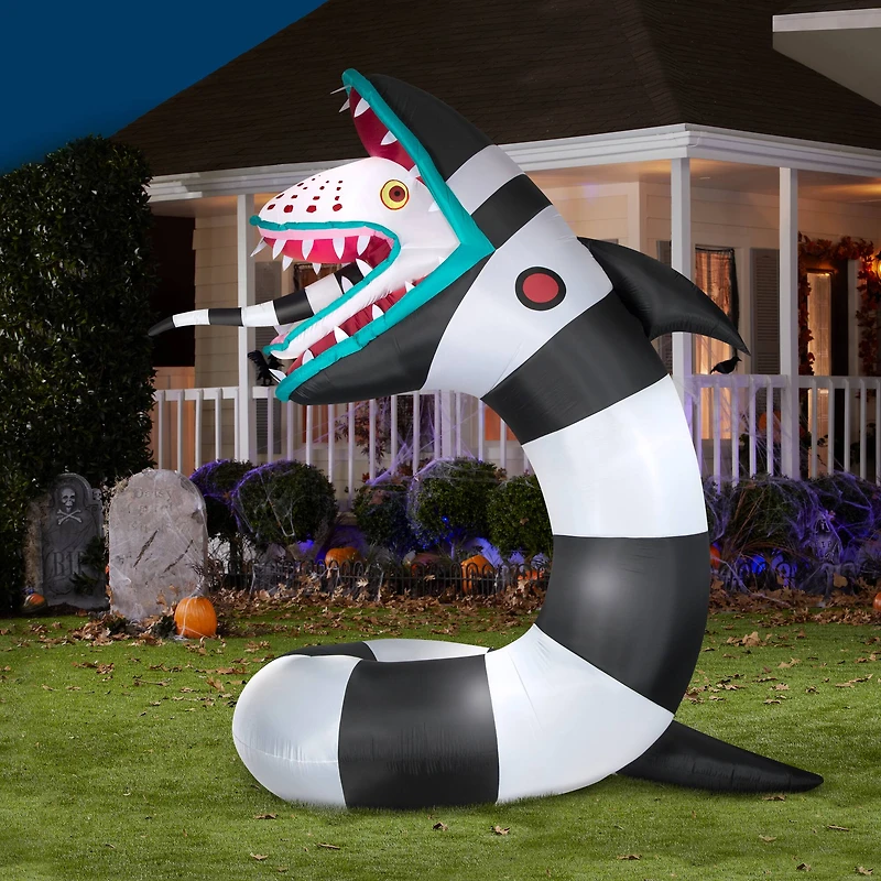 9.5ft. Animated Airblown® Inflatable Beetlejuice Sandworm with LED Lights