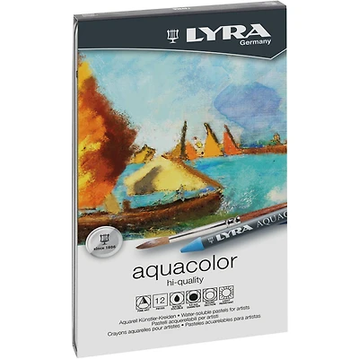 Lyra Aquacolor 12 Color Crayon Set