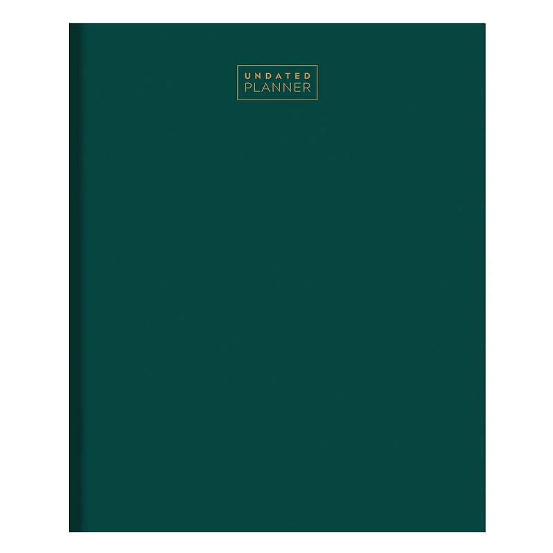 TF Publishing Large Emerald Green Undated Monthly Planner