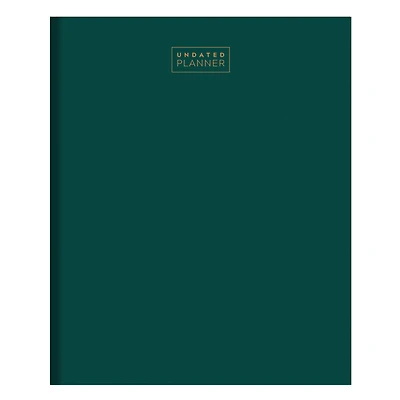 TF Publishing Large Emerald Green Undated Monthly Planner