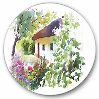 Designart - Rural Village On A Green Summer Day