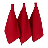 DII® Red Recycled Cotton Waffle Dish Towels, 6ct.