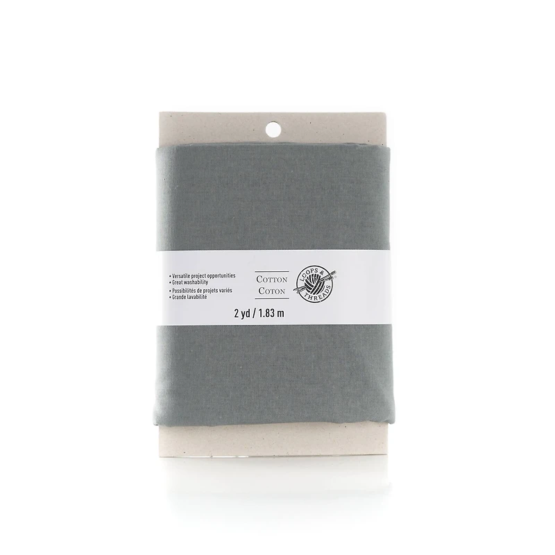 Charcoal Cotton Fabric Bundle by Loops & Threads®
