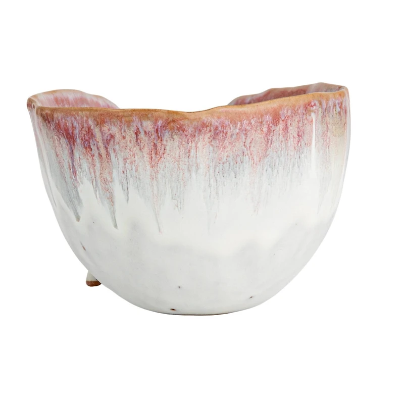 Hello Honey® 6.5" Berry Stoneware Footed Bowl