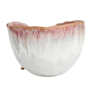 Hello Honey® 6.5" Berry Stoneware Footed Bowl