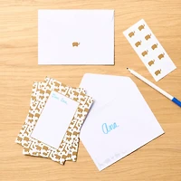 Gold Animals Flat Cards & Envelopes by Recollections™, 5" x 7"