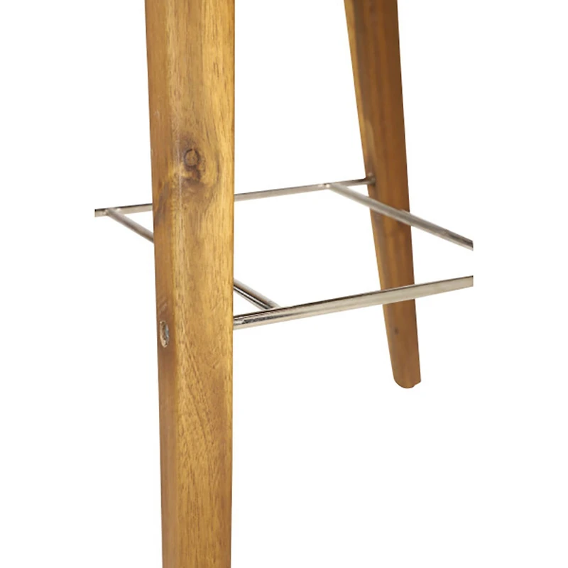 Gray Wood Modern Bar Stool