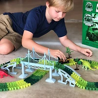 The Bubble Factory Dinosaur Flexible Track Set