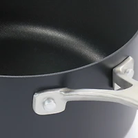 Martha Stewart 3.5qt. Matte Black Aluminum Nonstick Saucepan