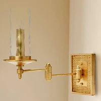 Hello Honey® 18" Gold Metal & Glass Wall Sconce