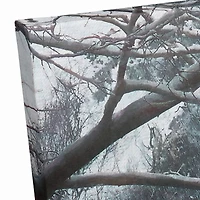 Black Barn with Wreath 36x36 Canvas Wall Art