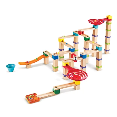 Hape Marble Run Tricks n' Twists DIY Wood Building Racetrack Set
