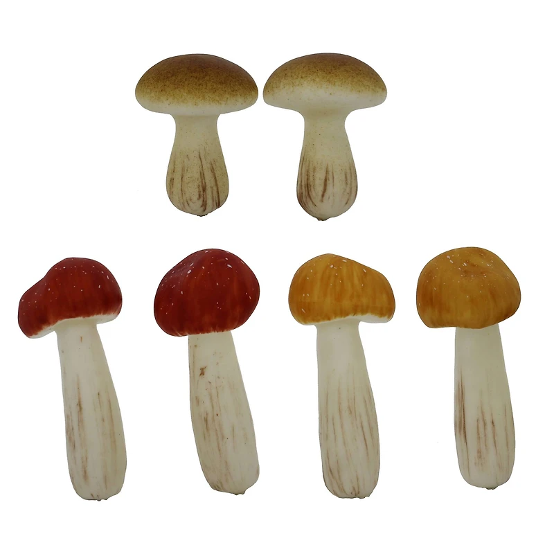Yellow, Red & Brown Decorative Mushroom Mix, 6ct. by Ashland®