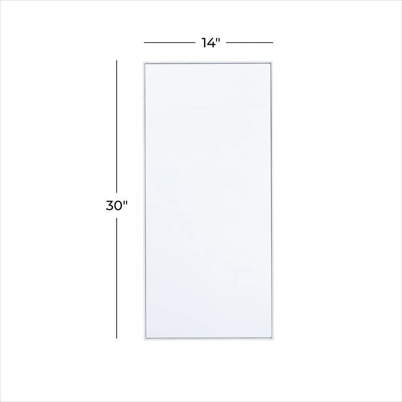 White Contemporary Wall Mirror