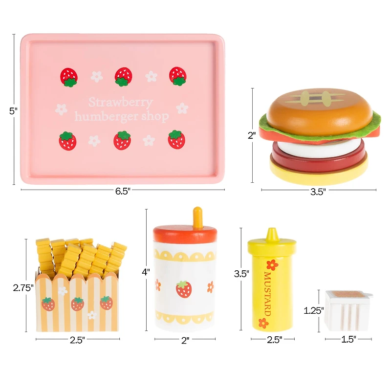 Toy Time Fast Food Cheeseburger Meal Playset