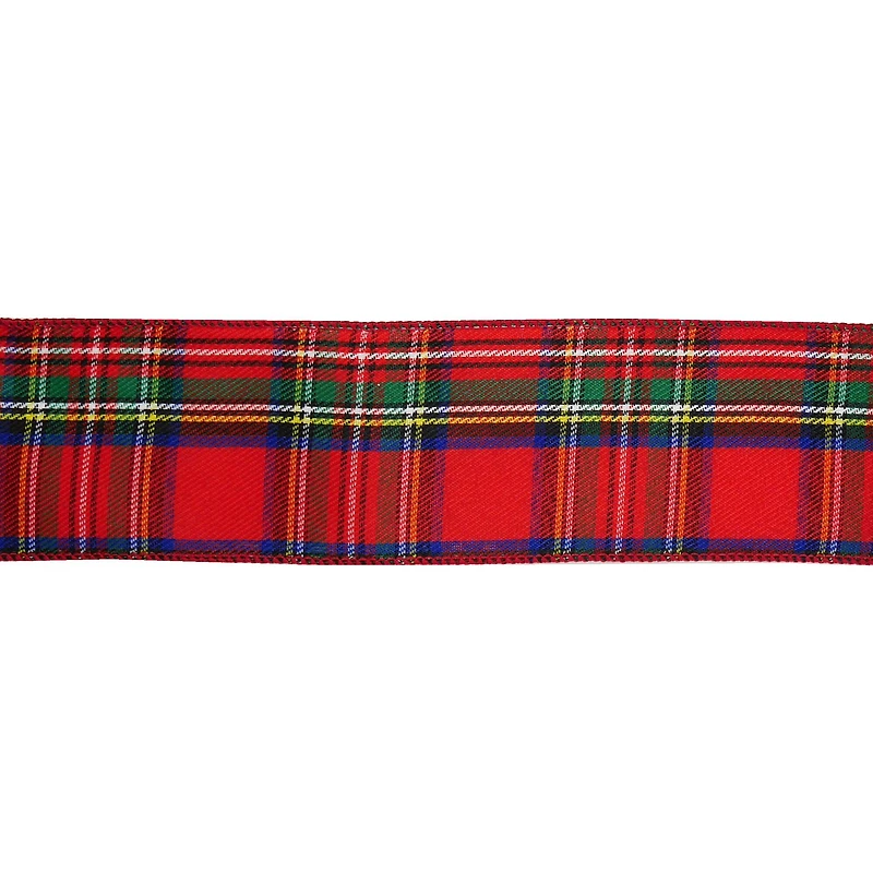 2.5" x 20ft. Tartan Wired Ribbon by Celebrate It