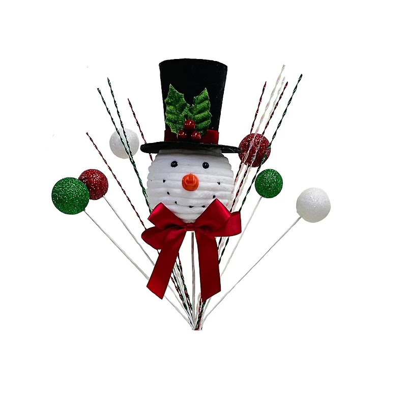 28" Snowman with Glitter Balls Stem by Ashland®