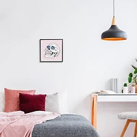 Stupell Industries Pink Roses Crystal Eyes Skull Framed Giclee Art